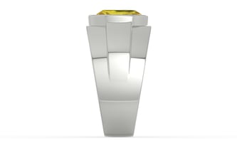 Sterling Silver Ceylon Yellow Sapphire Ring Rare Quality (R1)