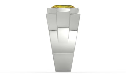 Sterling Silver Ceylon Yellow Sapphire Ring Rare Quality (R1)