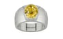 Sterling Silver Ceylon Yellow Sapphire Ring Rare Quality (R1)