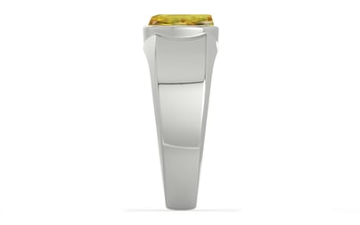 Sterling Silver Ceylon Yellow Sapphire Ring Rare Quality (R10)