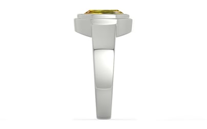 Sterling Silver Ceylon Yellow Sapphire Ring Rare Quality (R3)