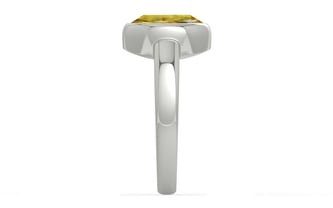 Sterling Silver Ceylon Yellow Sapphire Ring Rare Quality (R6)