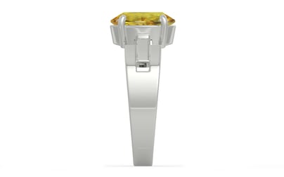 Sterling Silver Ceylon Yellow Sapphire Ring Rare Quality (R8)