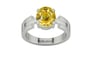 Sterling Silver Ceylon Yellow Sapphire Ring Rare Quality (R8)