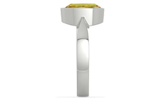 Sterling Silver Ceylon Yellow Sapphire Ring Rare Quality (R9)