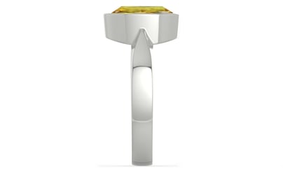 Sterling Silver Ceylon Yellow Sapphire Ring Rare Quality (R9)