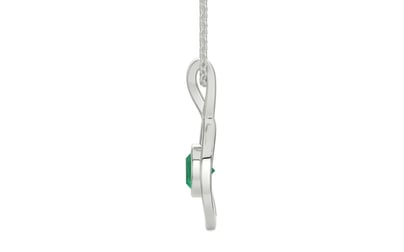 Sterling Silver Emerald Pendant Limited Quality (P1)