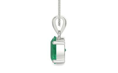 Sterling Silver Emerald Pendant Limited Quality (P10)