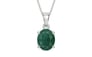 Sterling Silver Emerald Pendant Prime Quality (P10)