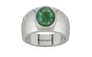 Sterling Silver Emerald Ring Fine Quality (R1)