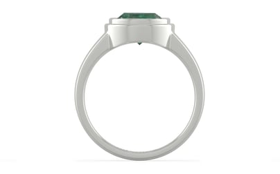 Sterling Silver Emerald Ring Fine Quality (R3)