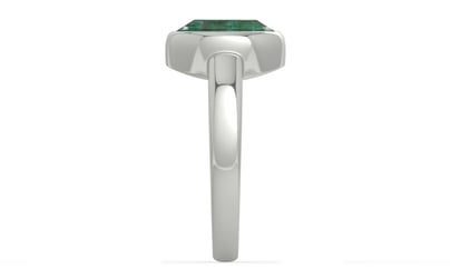 Sterling Silver Emerald Ring Fine Quality (R6)