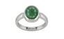 Sterling Silver Emerald Ring Fine Quality (R6)