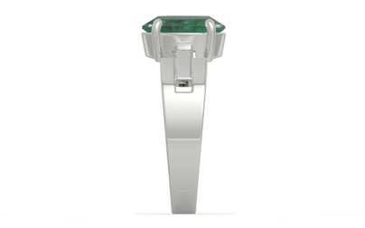 Sterling Silver Emerald Ring Fine Quality (R8)