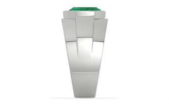 Sterling Silver Emerald Ring Limited Quality (R1)