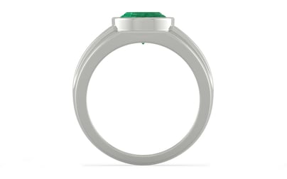 Sterling Silver Emerald Ring Limited Quality (R1)