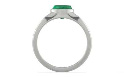 Sterling Silver Emerald Ring Limited Quality (R10)