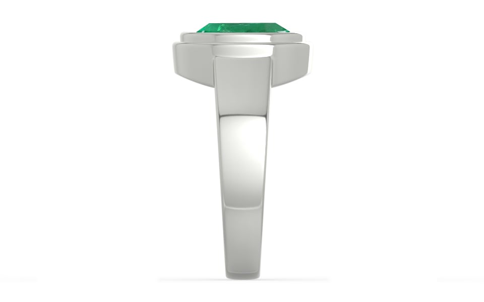 Sterling Silver Emerald Ring Limited Quality (R3)