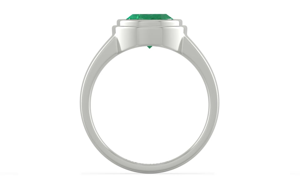 Sterling Silver Emerald Ring Limited Quality (R3)
