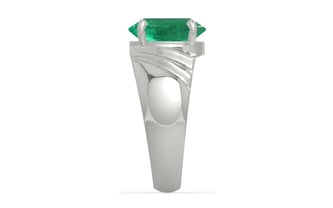 Sterling Silver Emerald Ring Limited Quality (R4)