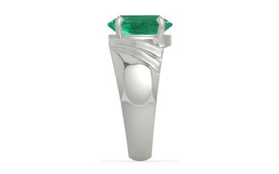 Sterling Silver Emerald Ring Limited Quality (R4)