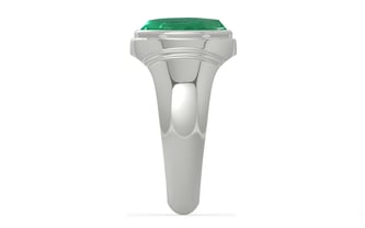 Sterling Silver Emerald Ring Limited Quality (R7)