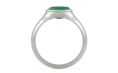 Sterling Silver Emerald Ring Limited Quality (R7)