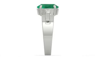 Sterling Silver Emerald Ring Limited Quality (R8)