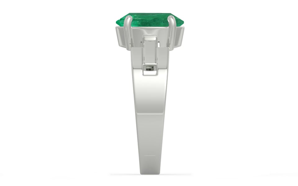 Sterling Silver Emerald Ring Limited Quality (R8)