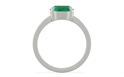 Sterling Silver Emerald Ring Limited Quality (R8)
