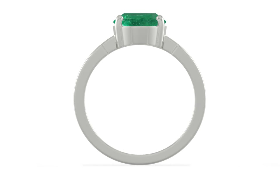 Sterling Silver Emerald Ring Limited Quality (R8)