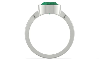 Sterling Silver Emerald Ring Limited Quality (R9)