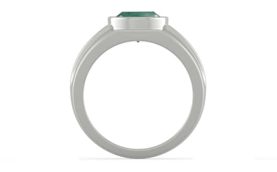 Sterling Silver Emerald Ring Prime Quality (R1)