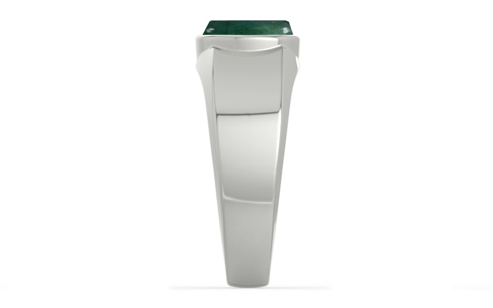 Sterling Silver Emerald Ring Prime Quality (R10)