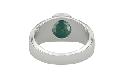 Sterling Silver Emerald Ring Prime Quality (R10)