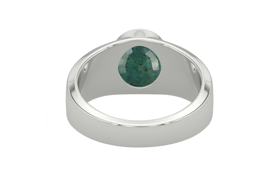 Sterling Silver Emerald Ring Prime Quality (R10)