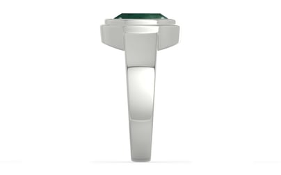 Sterling Silver Emerald Ring Prime Quality (R3)