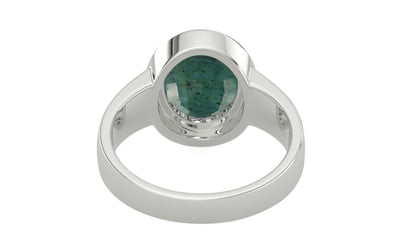 Sterling Silver Emerald Ring Prime Quality (R3)