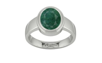 Sterling Silver Emerald Ring Prime Quality (R3)