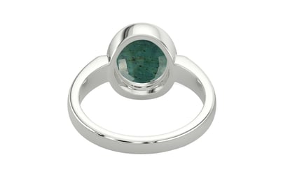 Sterling Silver Emerald Ring Prime Quality (R6)