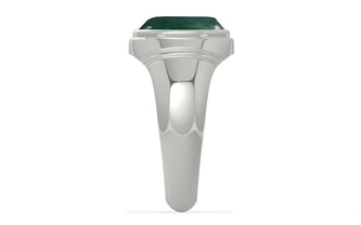 Sterling Silver Emerald Ring Prime Quality (R7)