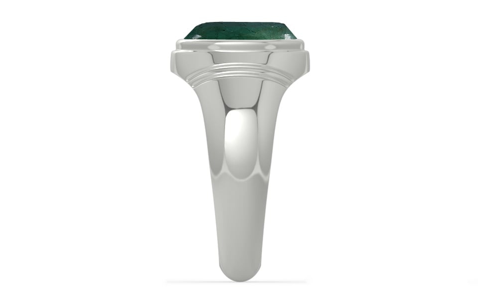 Sterling Silver Emerald Ring Prime Quality (R7)