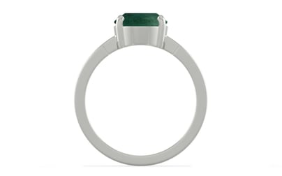 Sterling Silver Emerald Ring Prime Quality (R8)