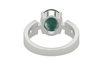 Sterling Silver Emerald Ring Prime Quality (R8)