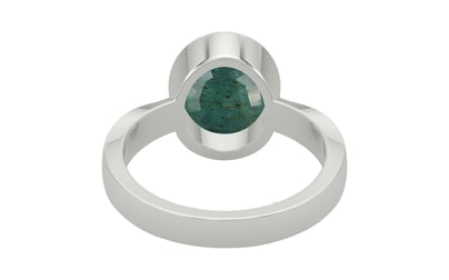 Sterling Silver Emerald Ring Prime Quality (R9)