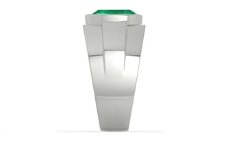 Sterling Silver Emerald Ring Rare Quality (R1)