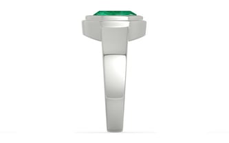 Sterling Silver Emerald Ring Rare Quality (R3)