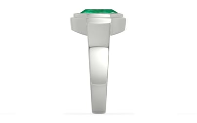 Sterling Silver Emerald Ring Rare Quality (R3)