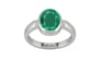Sterling Silver Emerald Ring Rare Quality (R6)