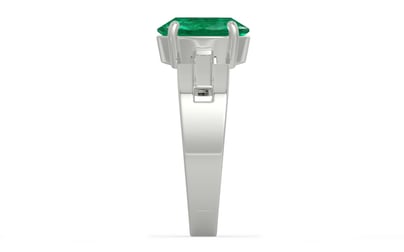 Sterling Silver Emerald Ring Rare Quality (R8)